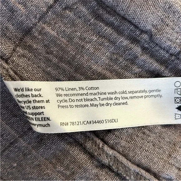 Eileen Fisher linen blend jacket - Picture 5 of 7